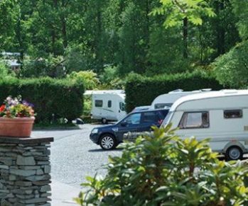 Touring caravans at Skelwith Fold Caravan Park