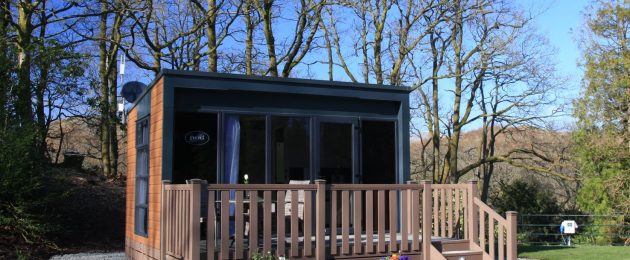 Hideaway glamping pod and decking Skelwith