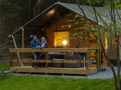 Lake District Safari Tent couple Skelwith