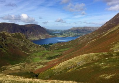 scenic views of lake district mountains