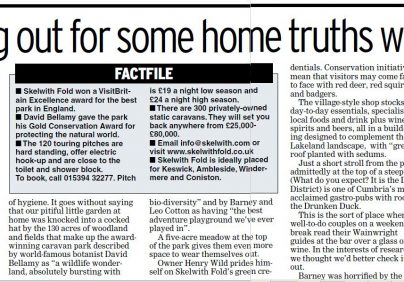 lake district newspaper feature