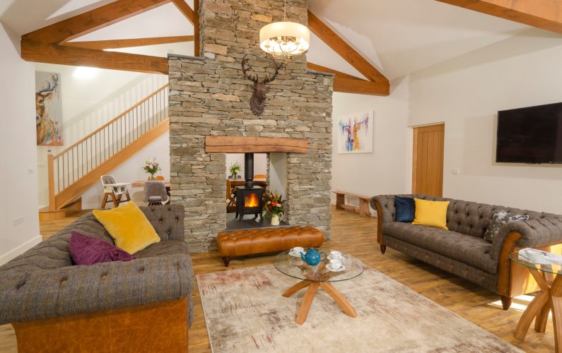 The Greenhouse cottage living room Skewith Large Group Accommodation in the Lake District