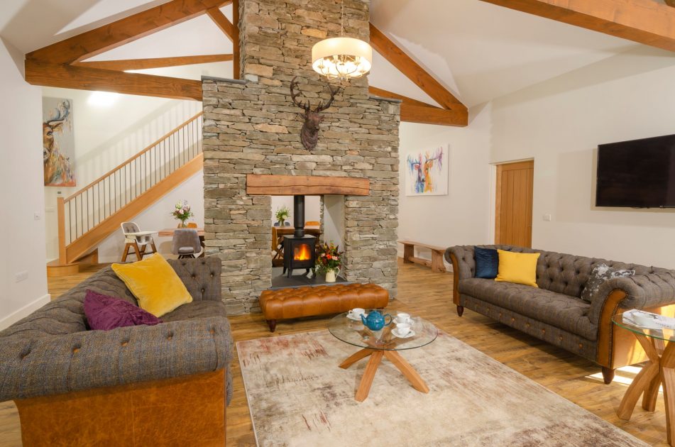 The Greenhouse cottage living room Skewith Large Group Accommodation in the Lake District