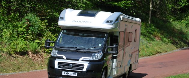 touring motorhome coming into skelwith fold