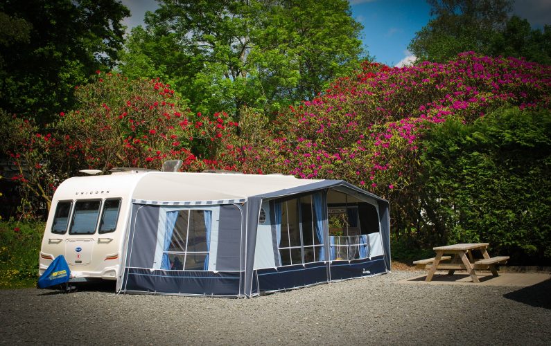 touring caravan pitches Skelwith