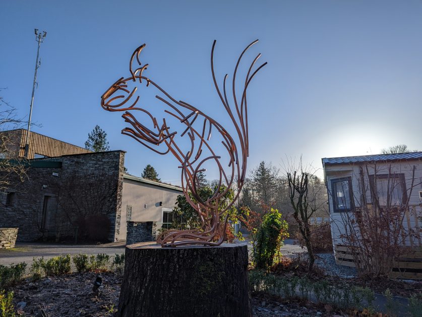 skelwith squirrel statue easter breaks
