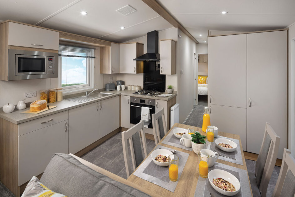 pitch 159 holiday home kitchen