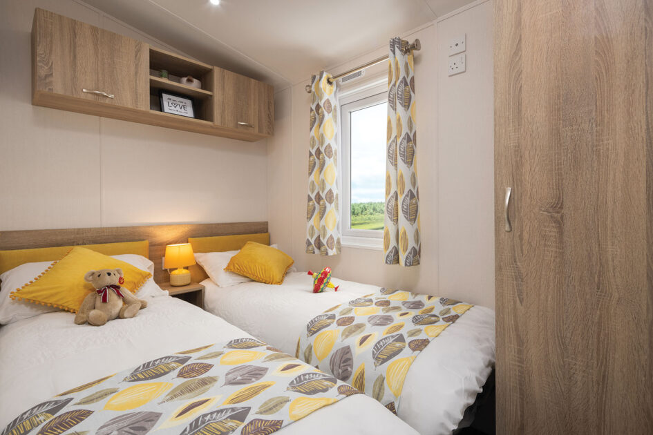 pitch 159 holiday home twin bedroom
